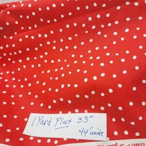 Moda Fabrics Farm Fresh Red Polka Dot Cotton Fabric 1 Yard Plus 33" x 44"